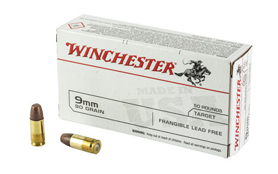 Winchester Win USA 9mm Luger Frangible 90 Grain 50 Rounds