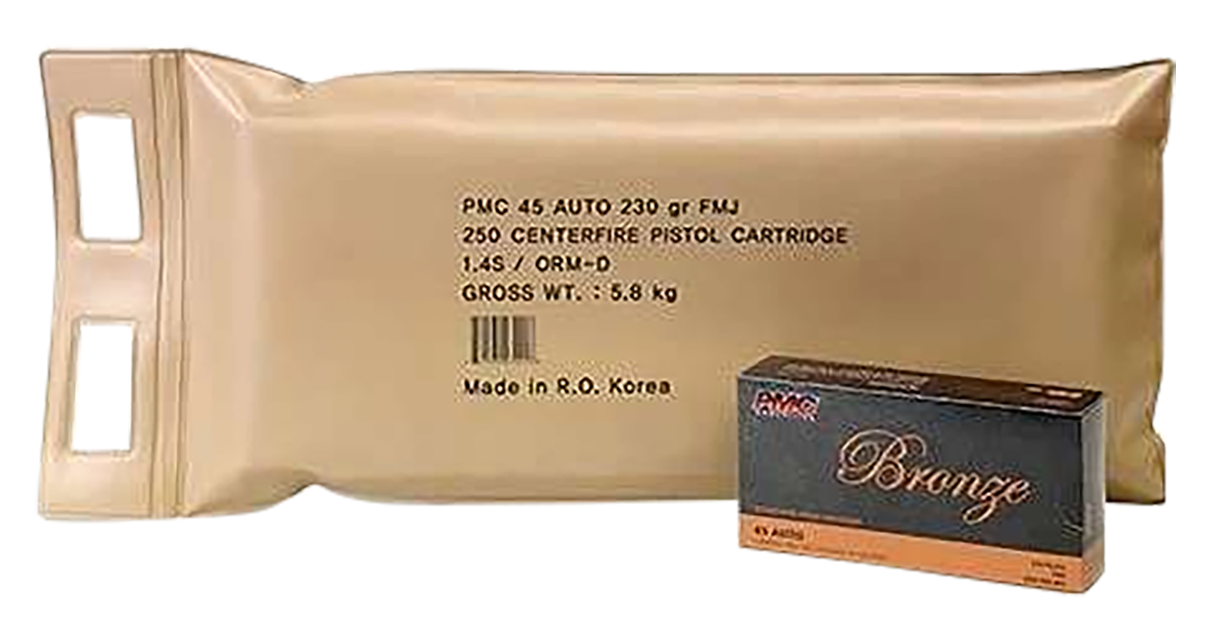 PMC Bronze 45 Acp Full Metal Jacket 230 Grain 250 Rounds