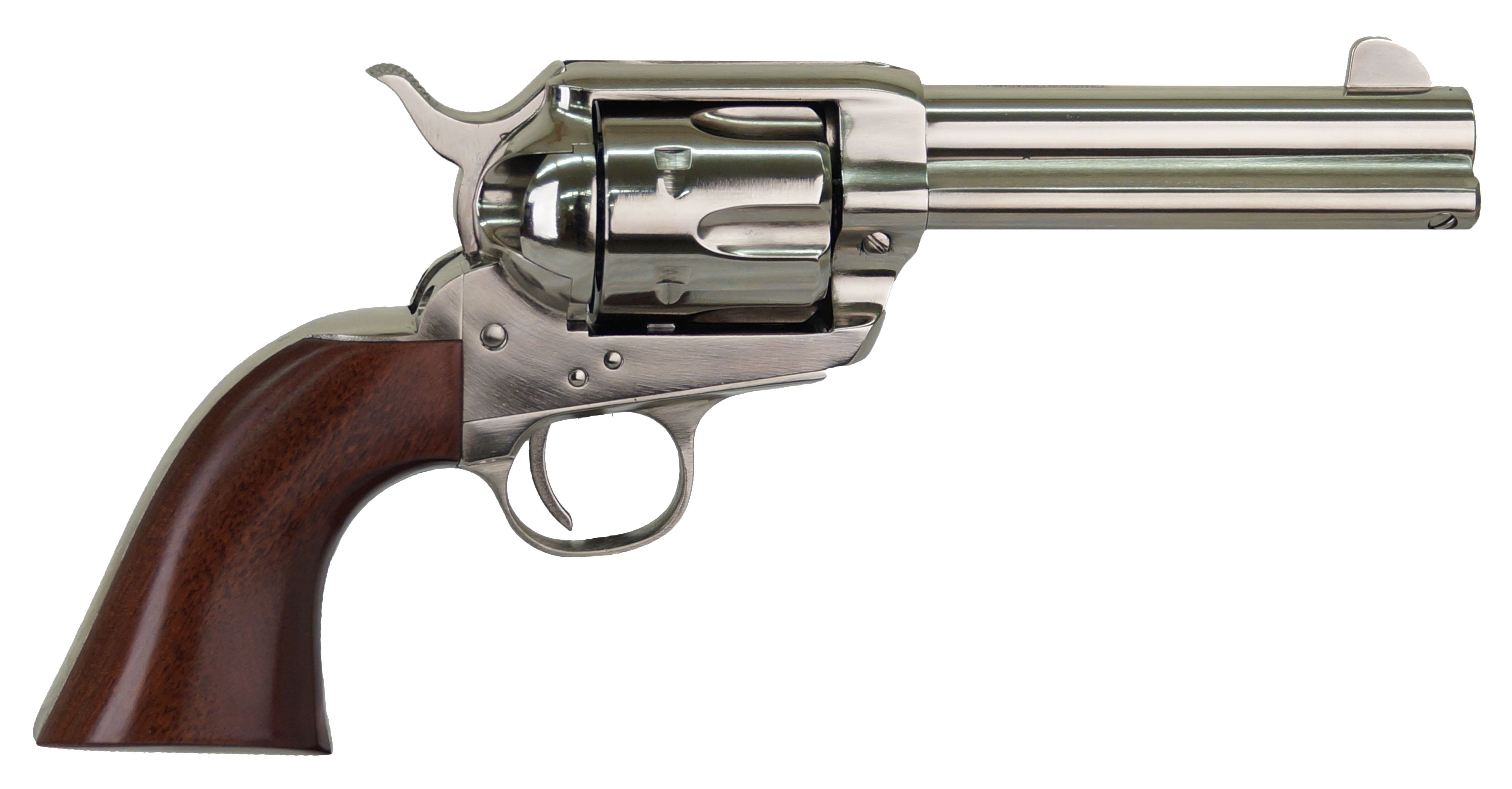 Cimarron Pistolero .357 Magnum 4.75 inch 6 Round Nickel Walnut Case Hardened