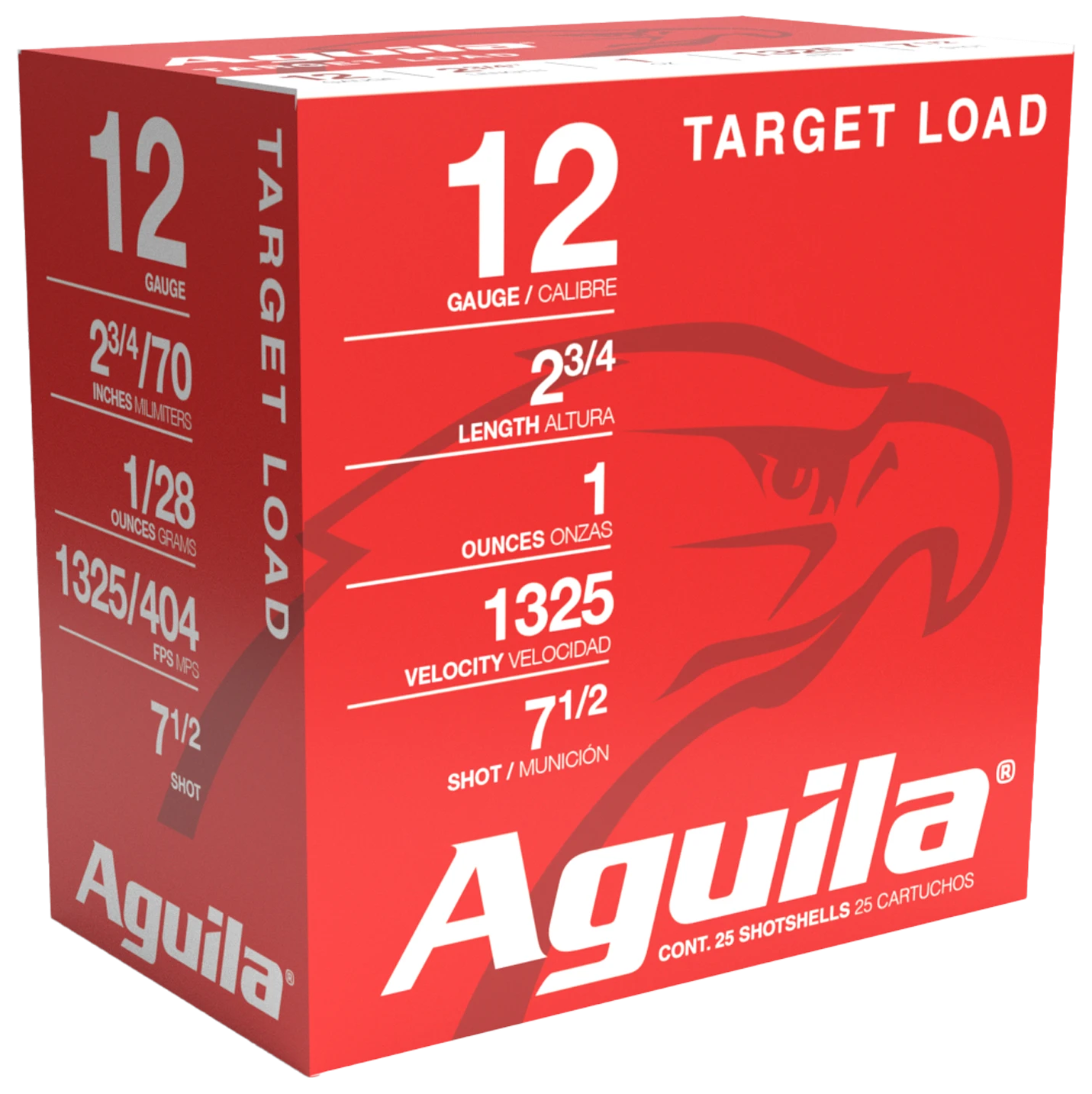 Aguila Sporting 12 Gauge Birdshot One Ounce 25 Rounds