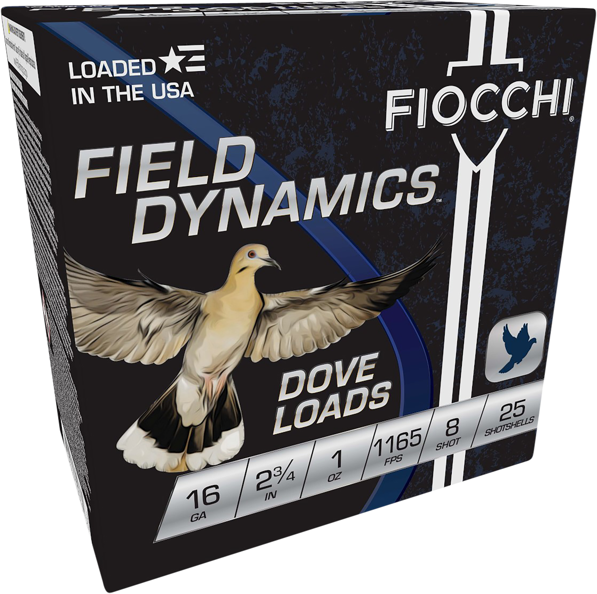 Fiocchi Dove & Target Loads, 16 Gauge, #8 Shot, 1 oz, 25 Rounds