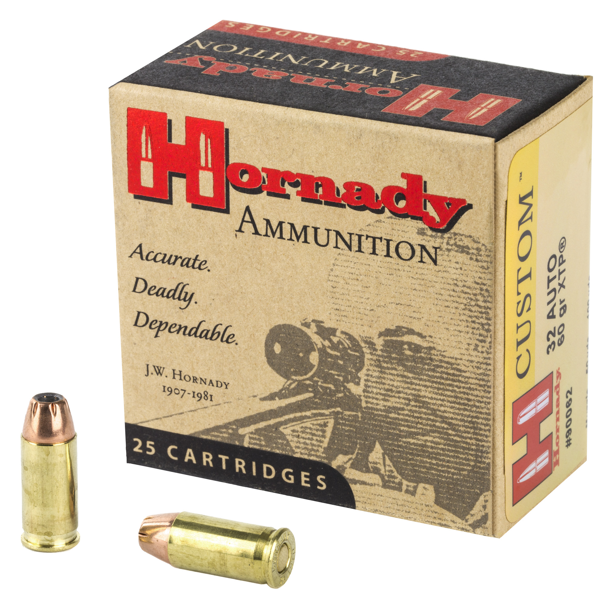 Hornady Custom Handgun Ammo 32 ACP 60 gr. XTP 25 rd.
