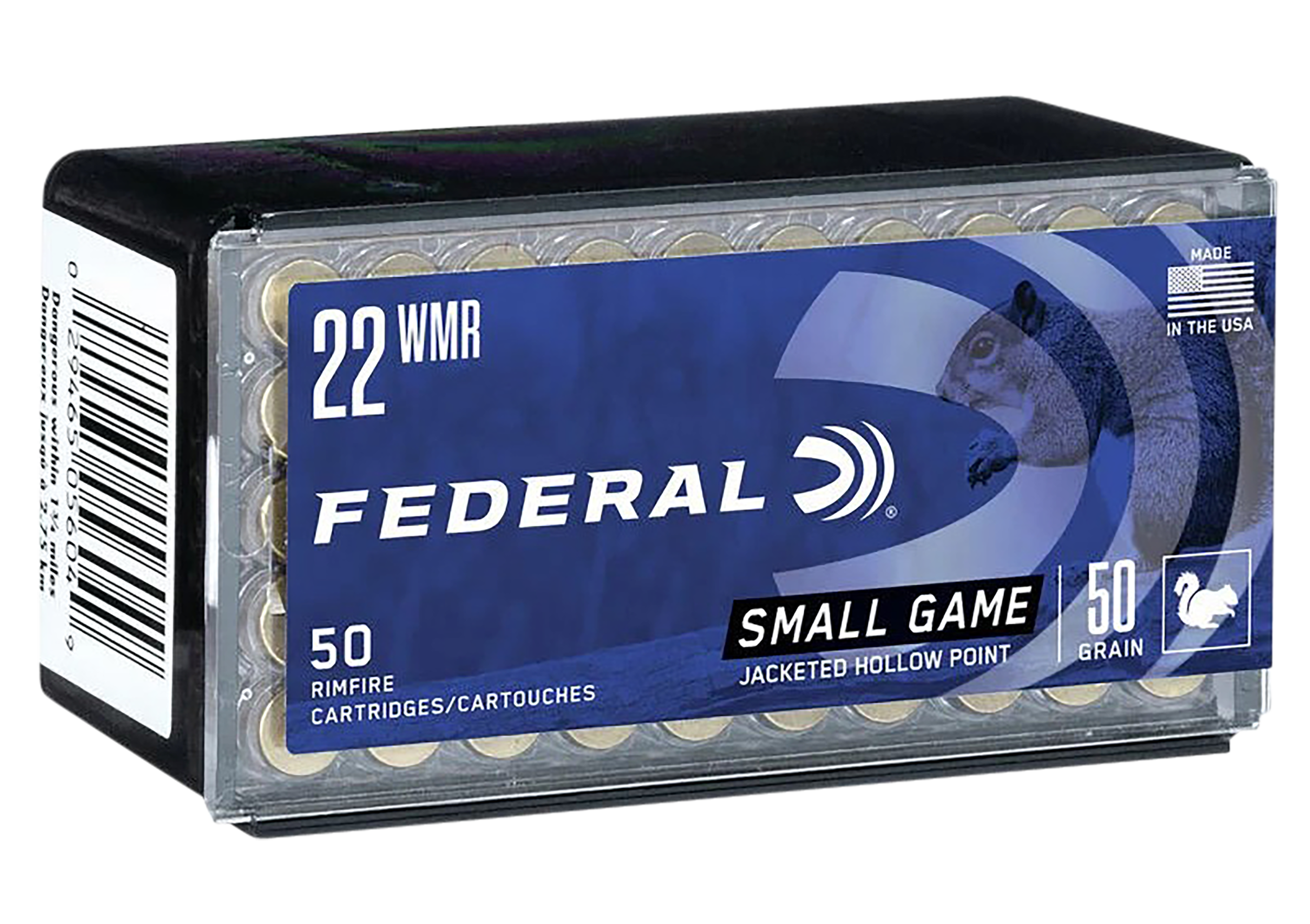 Federal Gameshok 22 Magnum Rimfire Jacketed Hollow Point 50 Grain 50 Rounds