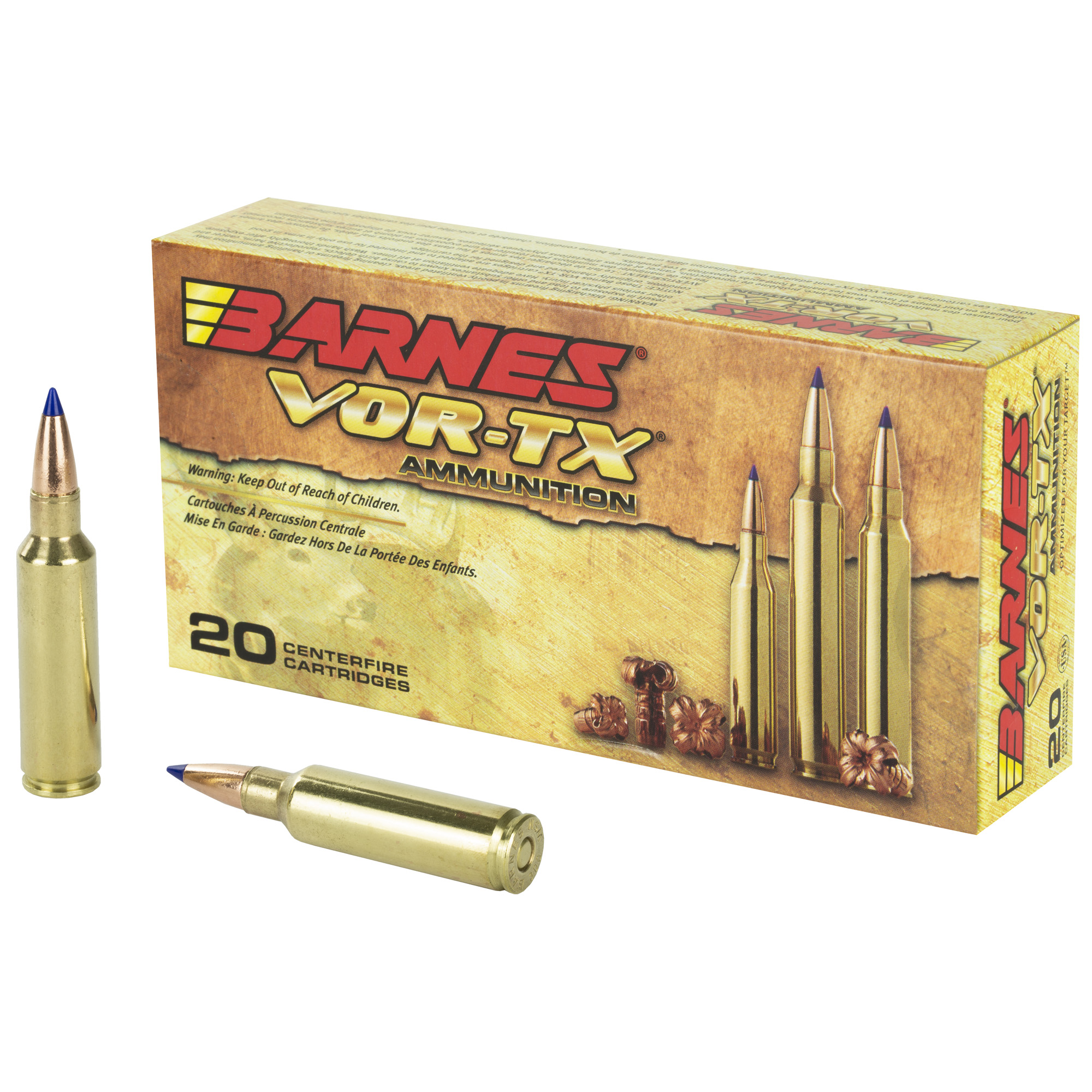 Barnes Bullets VOR-TX 300 Winchester Short Magnum Tipped Triple Shock X 165 Grain 20 Rounds