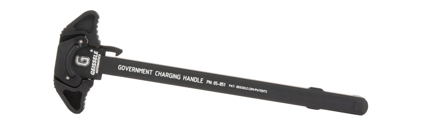 Geissele Government Charging Handle Aircraft-Grade Aluminum Type-3 Hardcoat Anodize