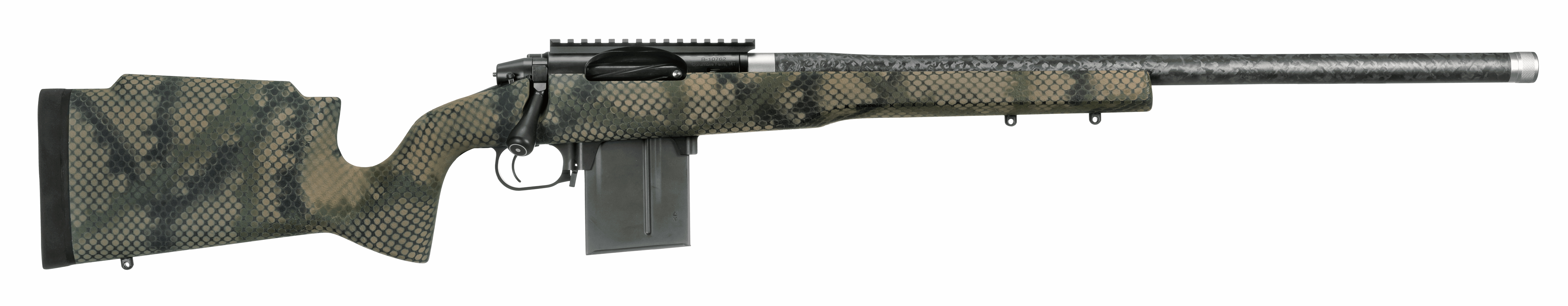 Proof Research 135419 Elevation MTR Full Size 7mm PRC 5+1 24" Carbon Fiber Match Grade/Threaded Barrel Black Steel Receiver TFDE