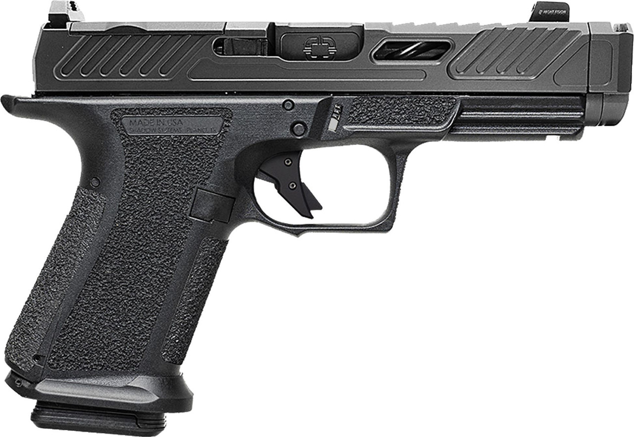Shadow Systems MR920P Elite Slide Optic Pistol 9mm 4 in. Black Frame Ported Barrel 15 rd.