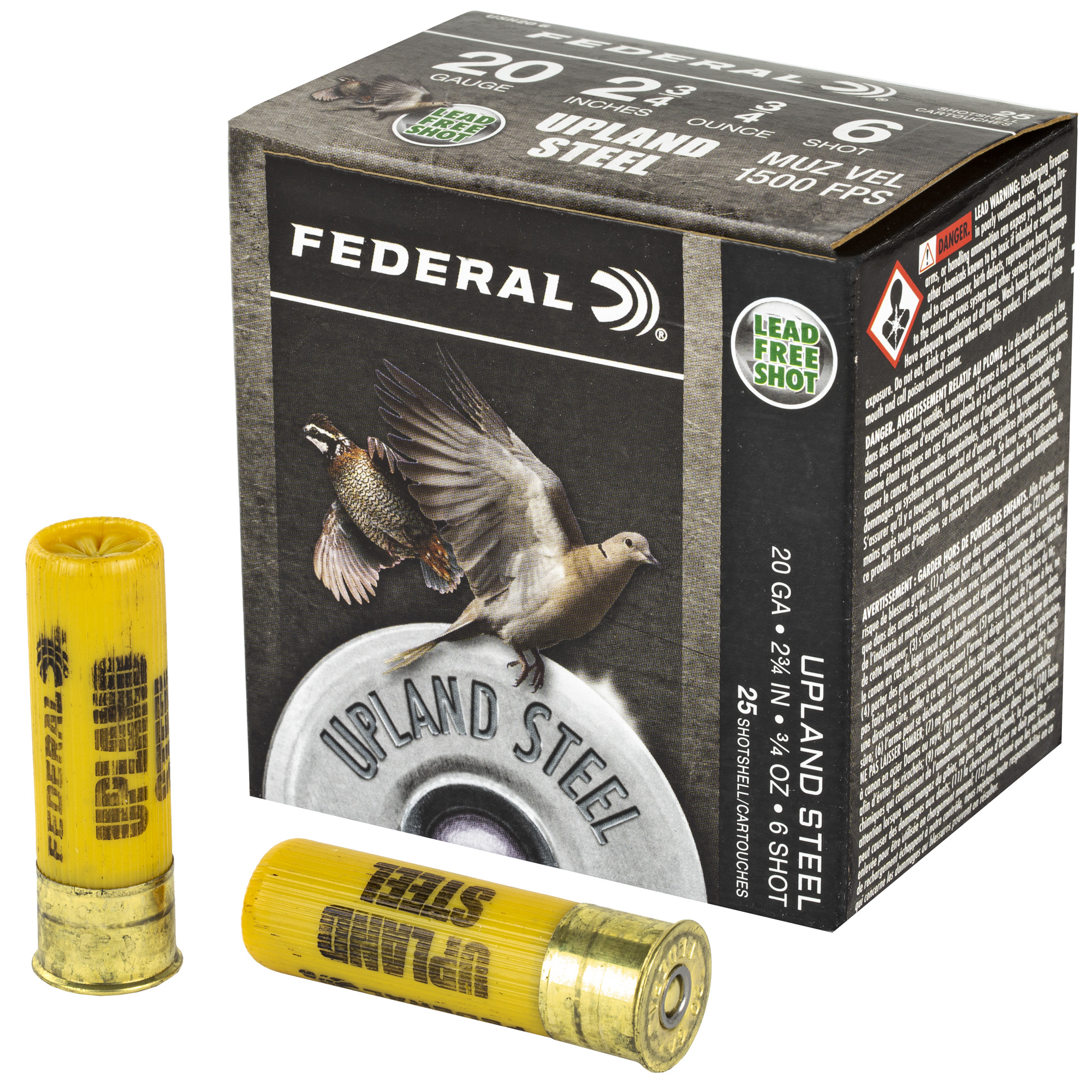 Federal Upland Steel 20 Gauge Steel 3/4 oz 25 Rounds