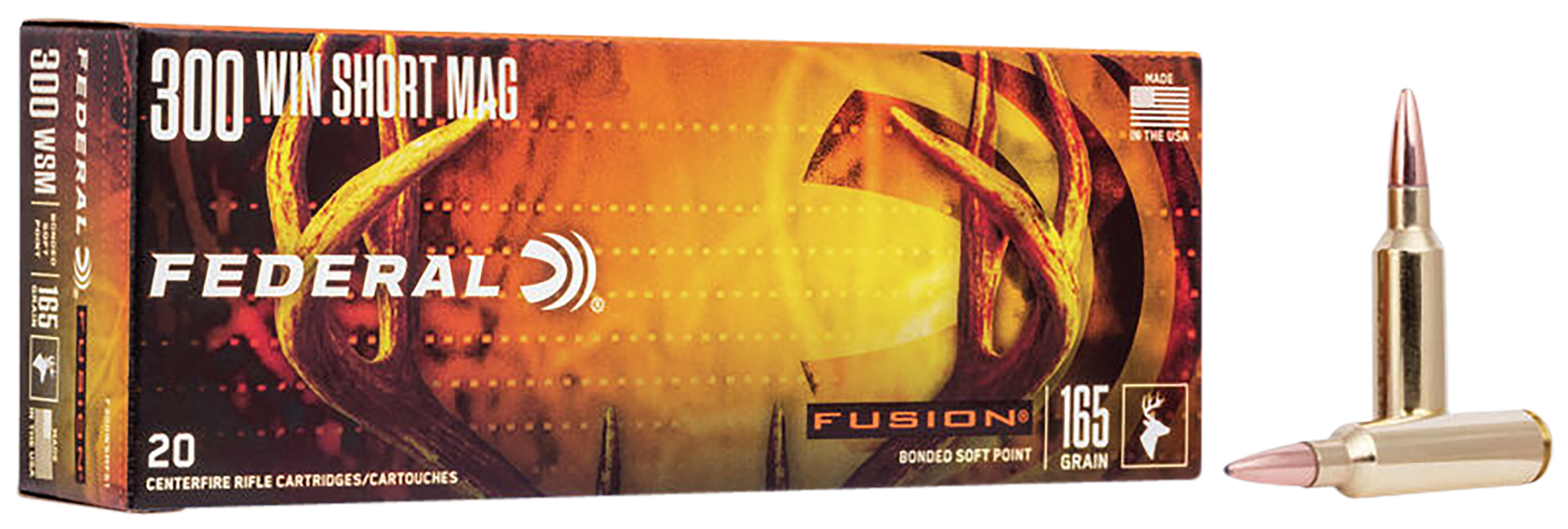 Federal Fusion 300 WSM Soft Point 165 Grain 20 Rounds