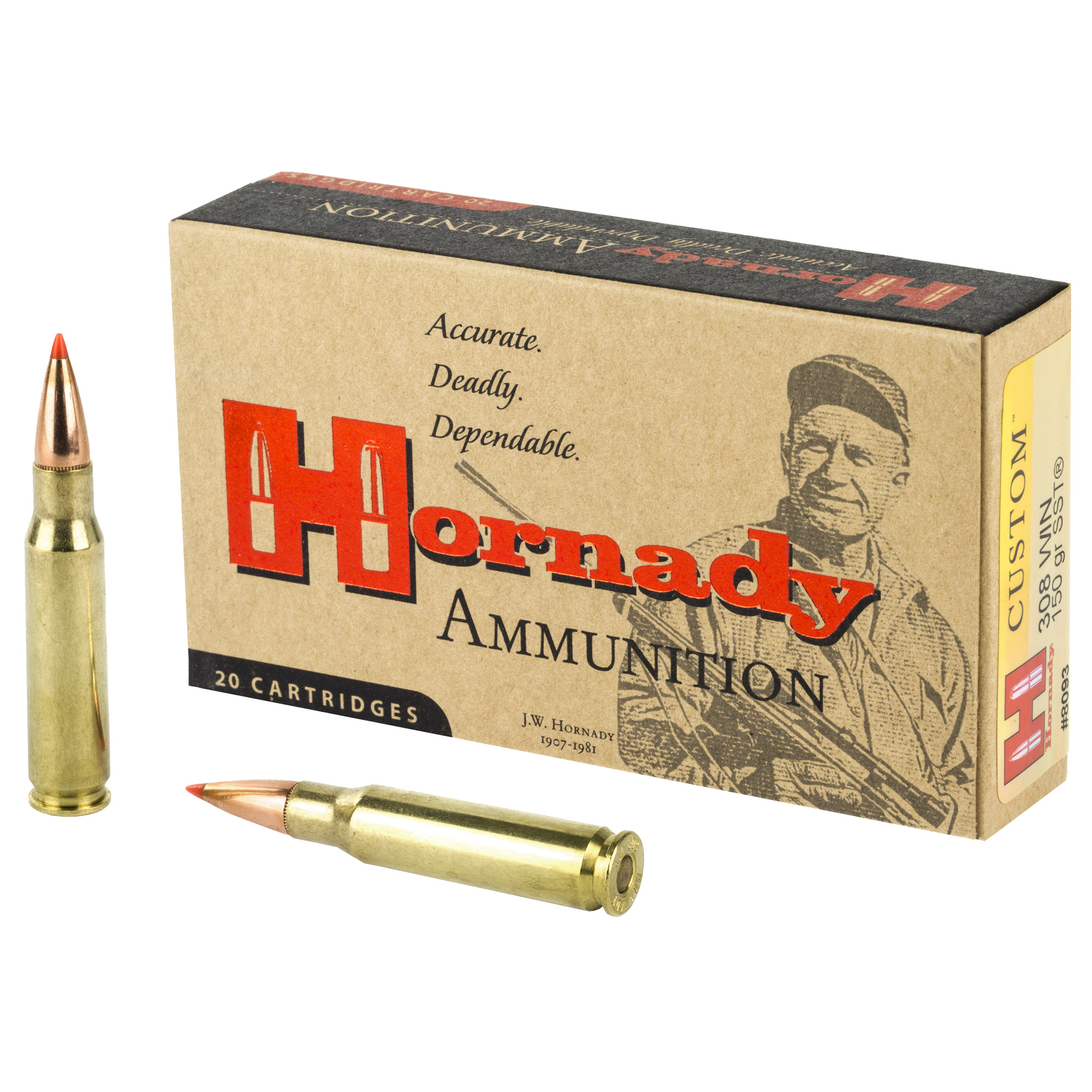 Hornady Custom 308 Winchester Super Shock Tip 150 Grain 20 Rounds
