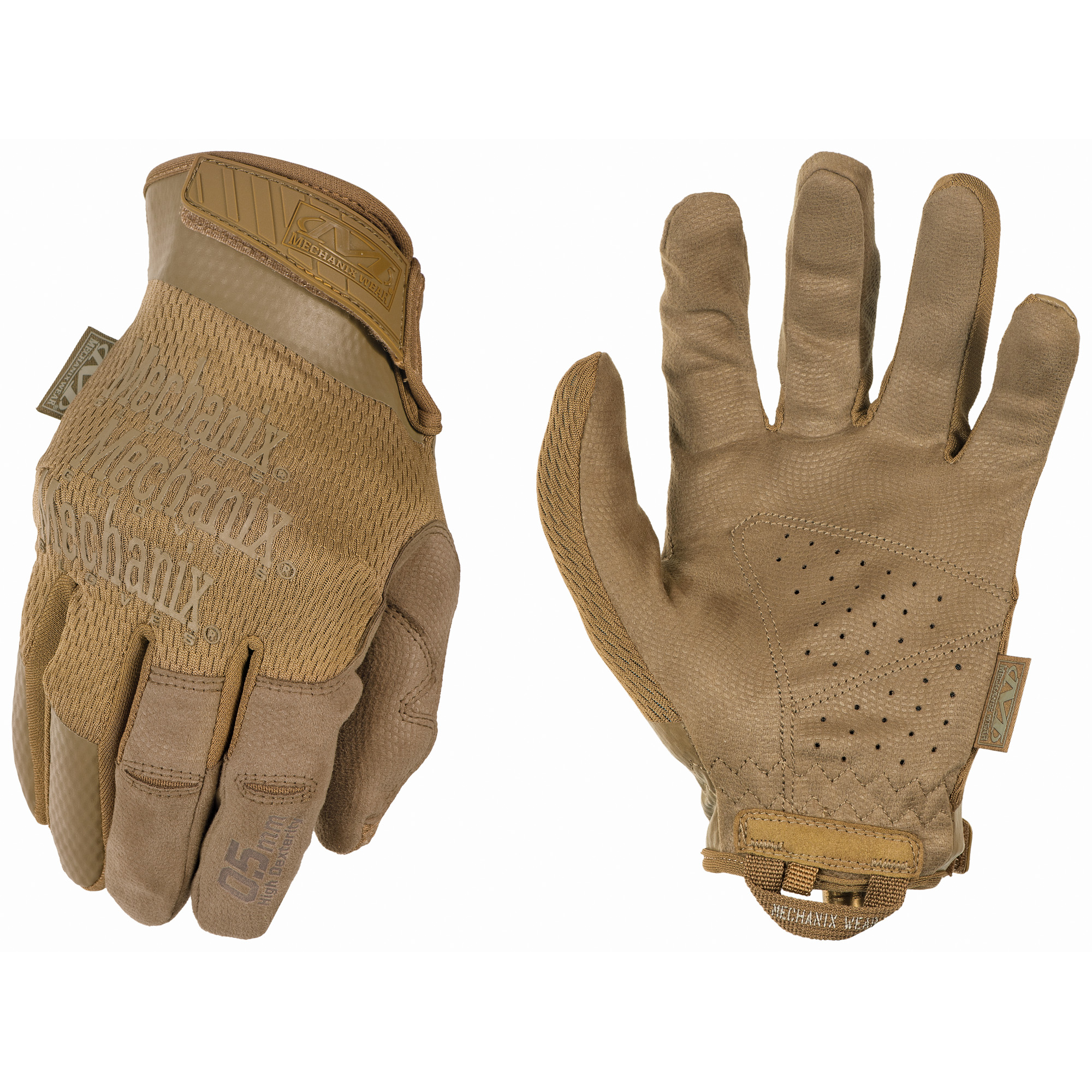 Mechanix Wear MSD-72-010 Specialty 0.5 High-Dexterity Coyote Suede Large