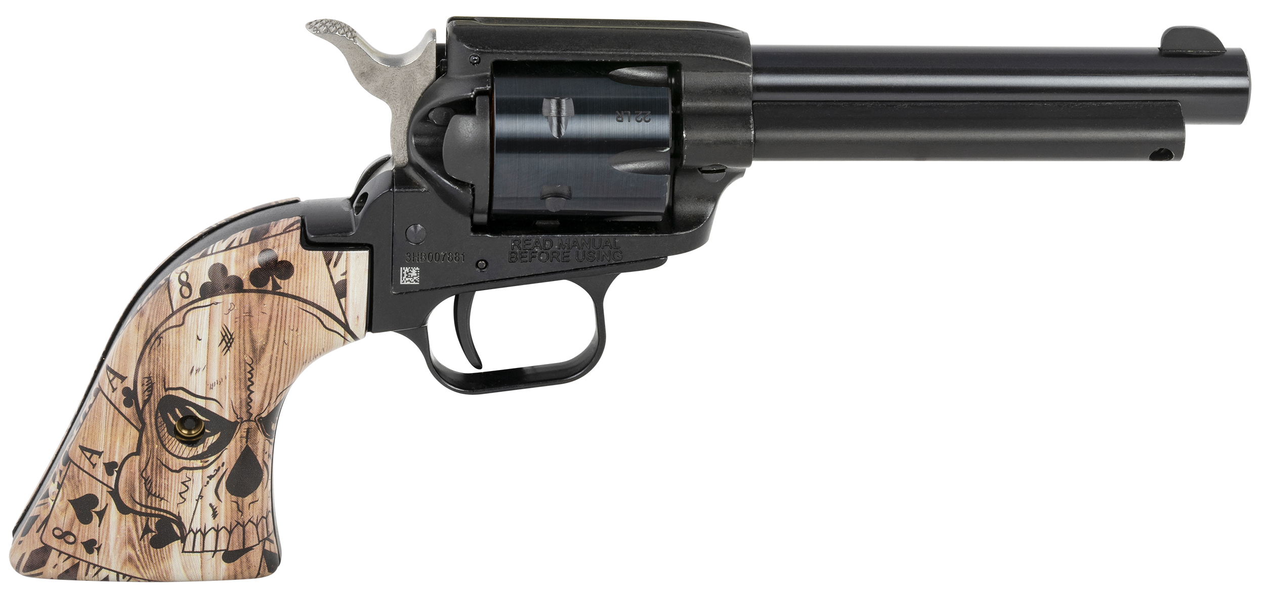 Heritage Rough Rider .22 Lr 4.75 inch 6 rounds Oxide Dead Mans Hand Ivory