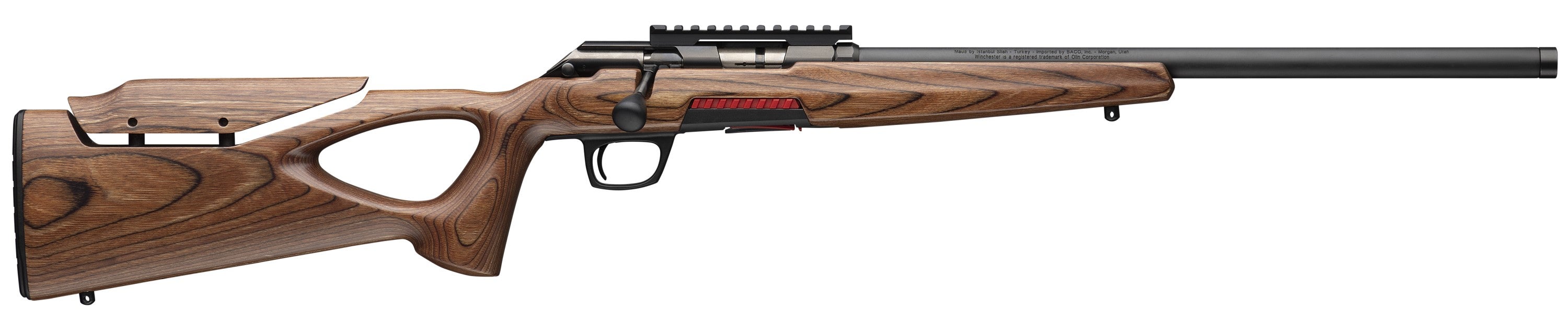 Winchester Xpert Target 22 Long Rifle 18 Inch 10+1 Brown Thumbhole Laminate