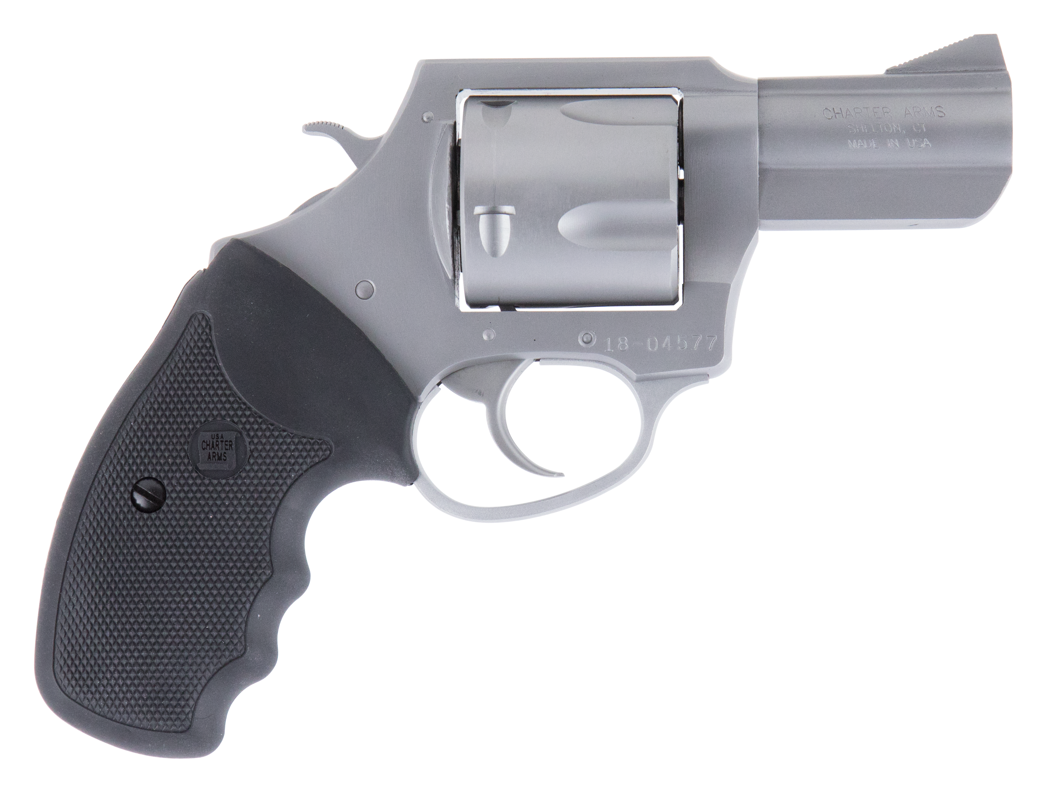 Charter Arms Bulldog 45 Long Colt 2.5 in Stainless 5 Rounds Full Grip