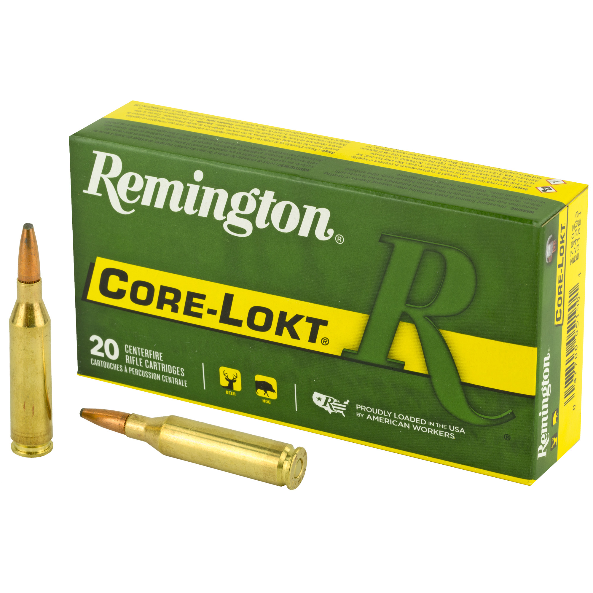Remington, Core Lokt, .243 Winchester, Pointed Soft Point, 100 Grain, 20 Rounds