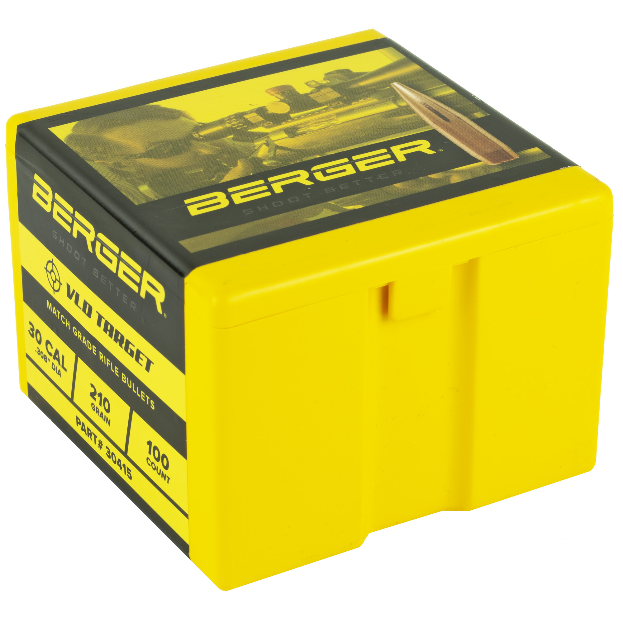 Berger Match Grade Target Bullets .30 cal .308" 210 gr VLD TARGET 100/box