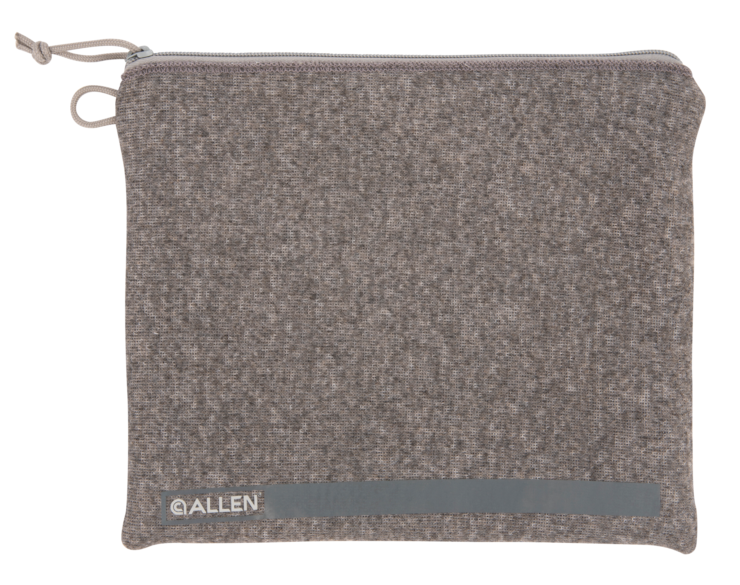 Allen 3629 Pistol Pouch  Gray Polyester w/Lockable Zippers, ID Label & Fleece Lining Holds Oversized Handgun 9" L x 11" W Interior Dimensions