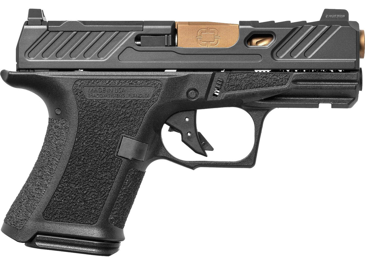 Shadow Systems CR920 Elite Slide Optic Pistol 9mm 3.41 in. Black Frame Bronze 10 rd & 13 rd