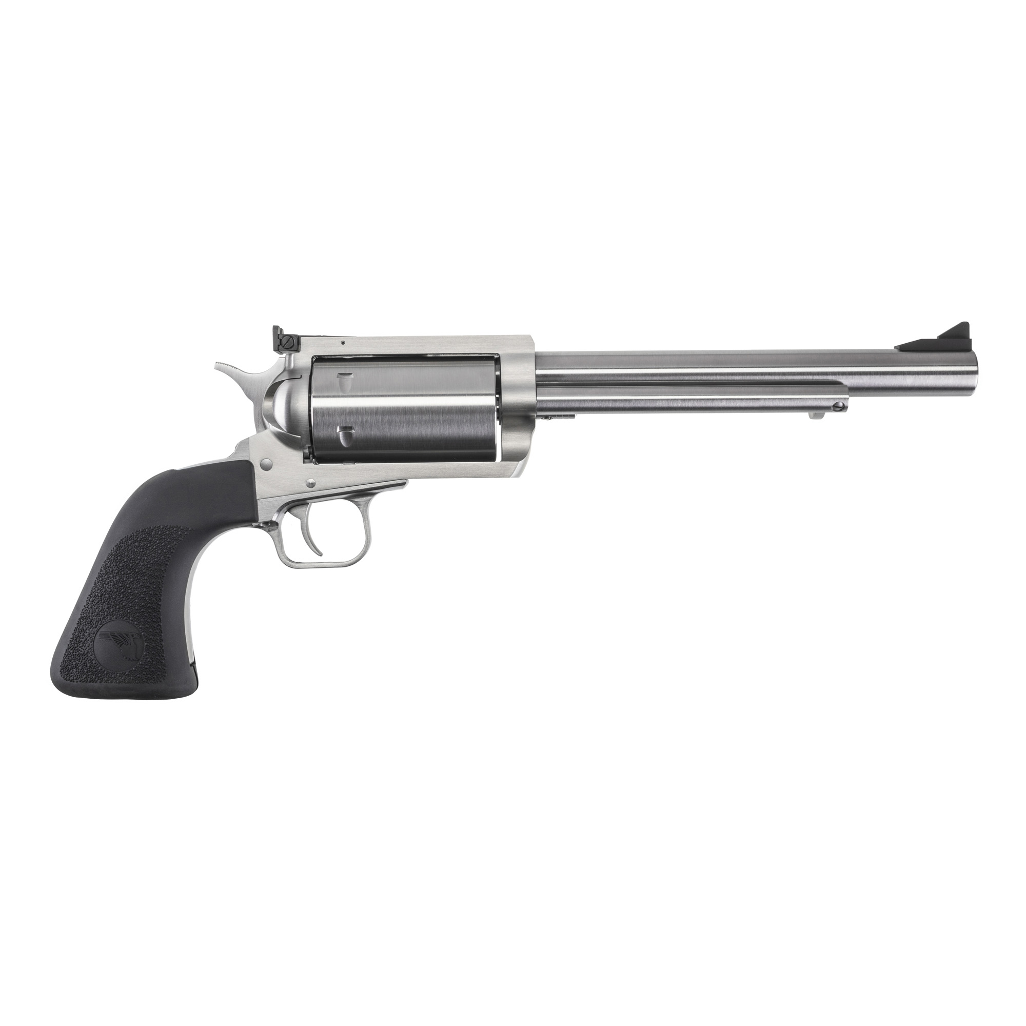 Magnum Research BFR303076 BFR  Extra Large 30-30 Win 6 Shot 7.50" Brushed Rifled Steel Barrel & Cylinder, Stainless Steel Frame, Black Hogue Rubber Grip, Exposed Hammer