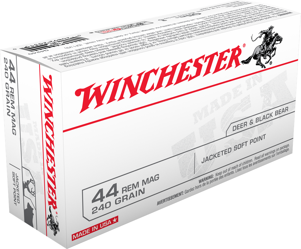 Winchester Usa 44 Remington Magnum Jacketed Soft Point 240 Grain 50 Rounds