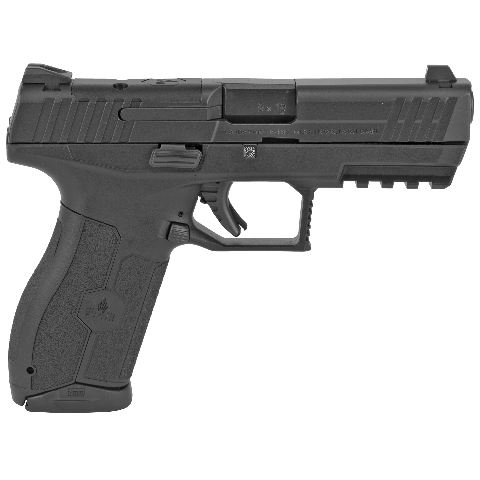 IWI MASADA Pistol 9mm 4.1 in. Black 10 rd. Optics Ready
