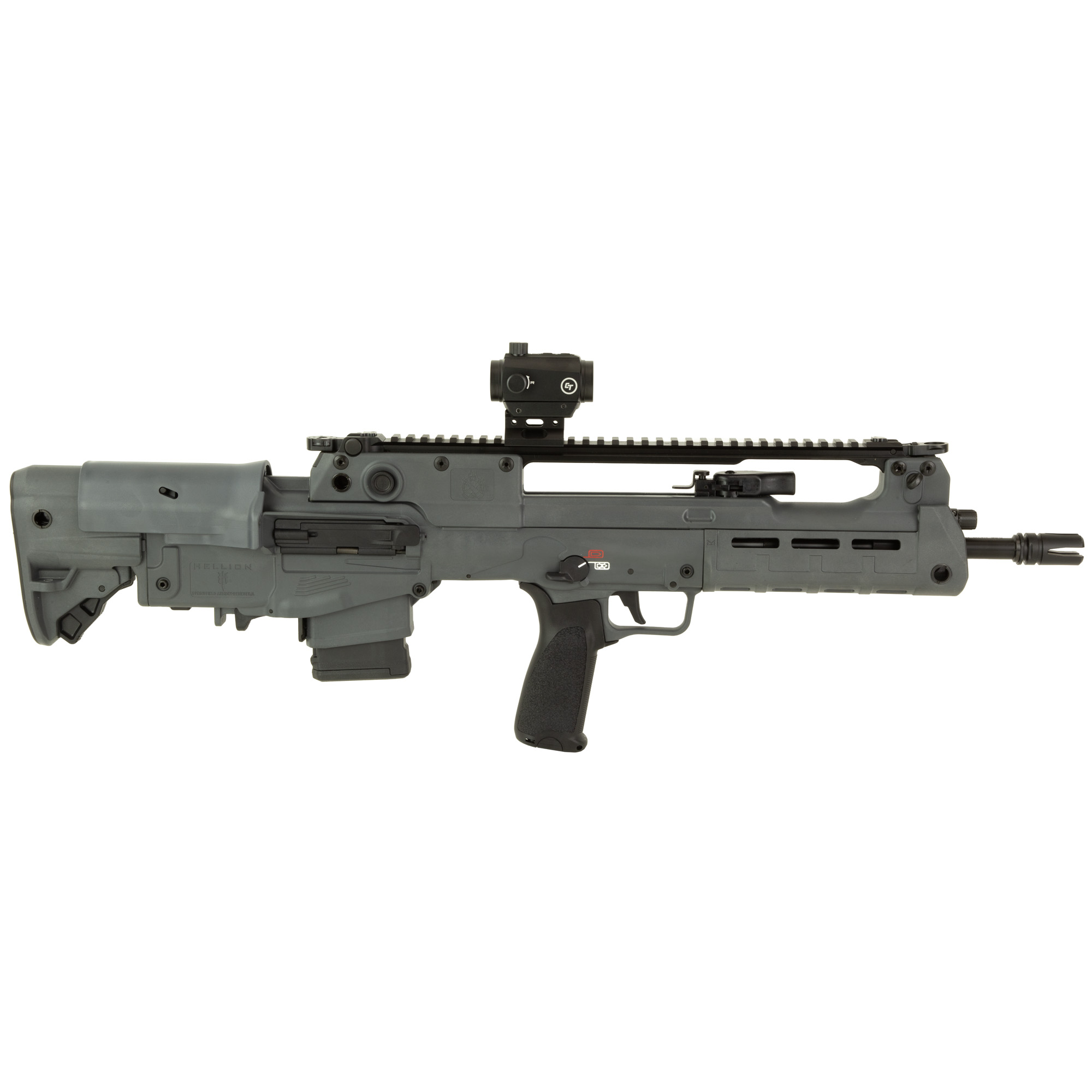 Springfield Gear Up 2025 Low Capacity Hellion Gray Bullpup Rifle 5.56mm 10rd Magazine(2) 16? Barrel Gray Stock Sling and CT-103