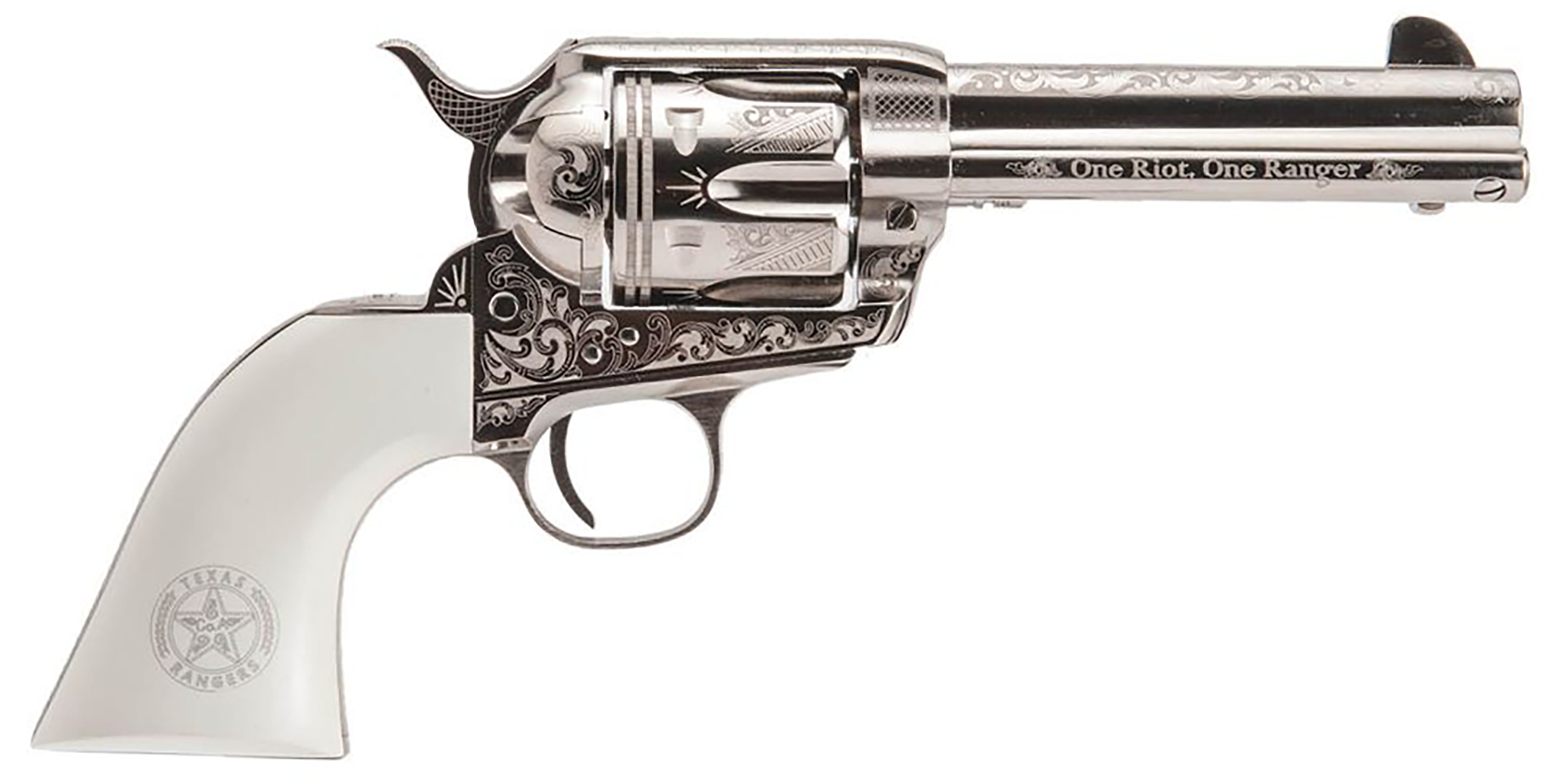 Cimarron Frontier Pre-War Texas Ranger Revolver 45 Long Colt 4.75 in. Case Hardened 6 Shot