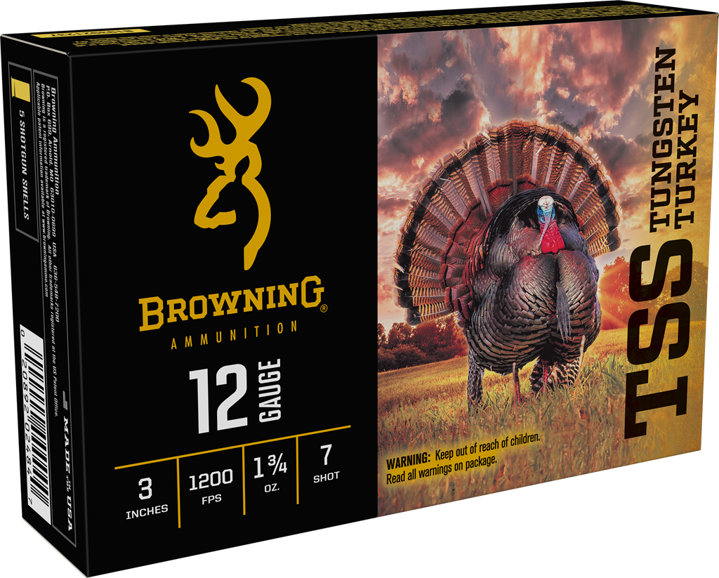 Browning TSS Tungsten Turkey 12 Gauge Tungsten Shot 1 3/4 Ounce 5 Rounds