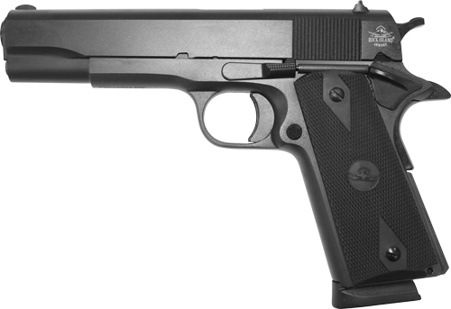 Rock Island 56626 GI Entry  9mm Luger 10+1, 5" Black Steel Barrel Black, Anodized Black Frame & Slide, Rubber Grip, Manual Thumb/Grip Safety