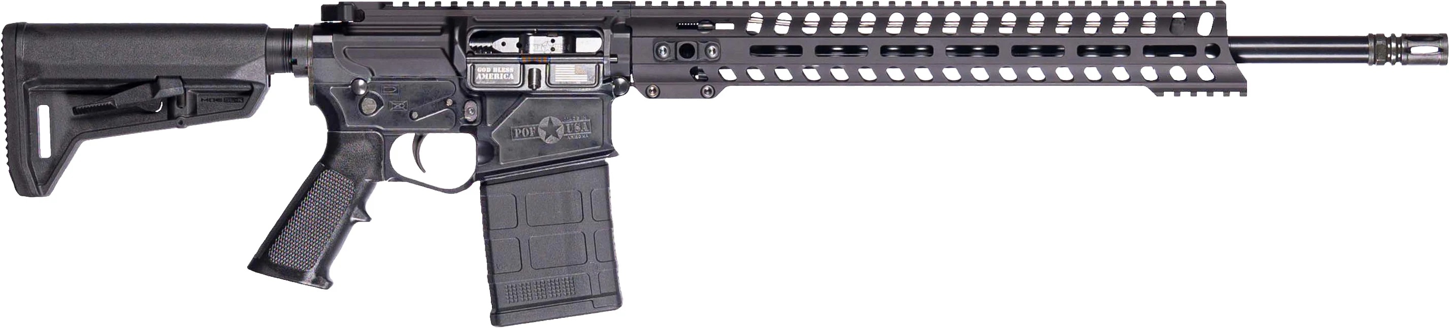 Patriot Ordnance Factory Rogue DI RFL 308 Winchester 18.5 Fluted 20+1 Finish Gray