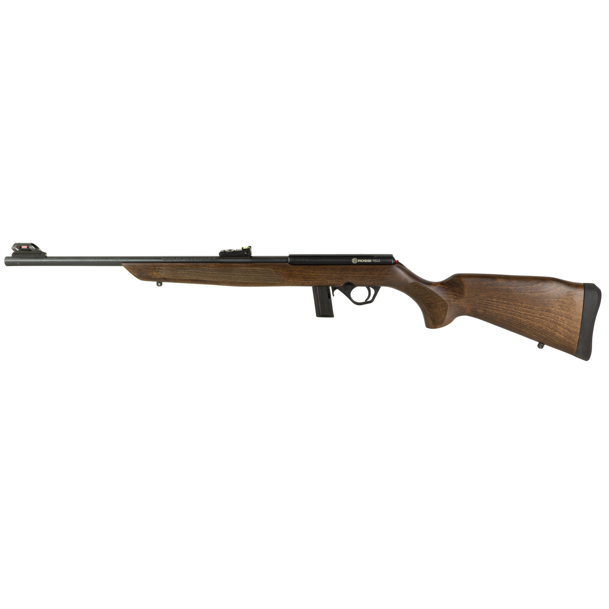 Rossi RB22 22 Long Rifle 18" 10 Rounds Matte Steel Wood Monte Carlo Stock-img-1