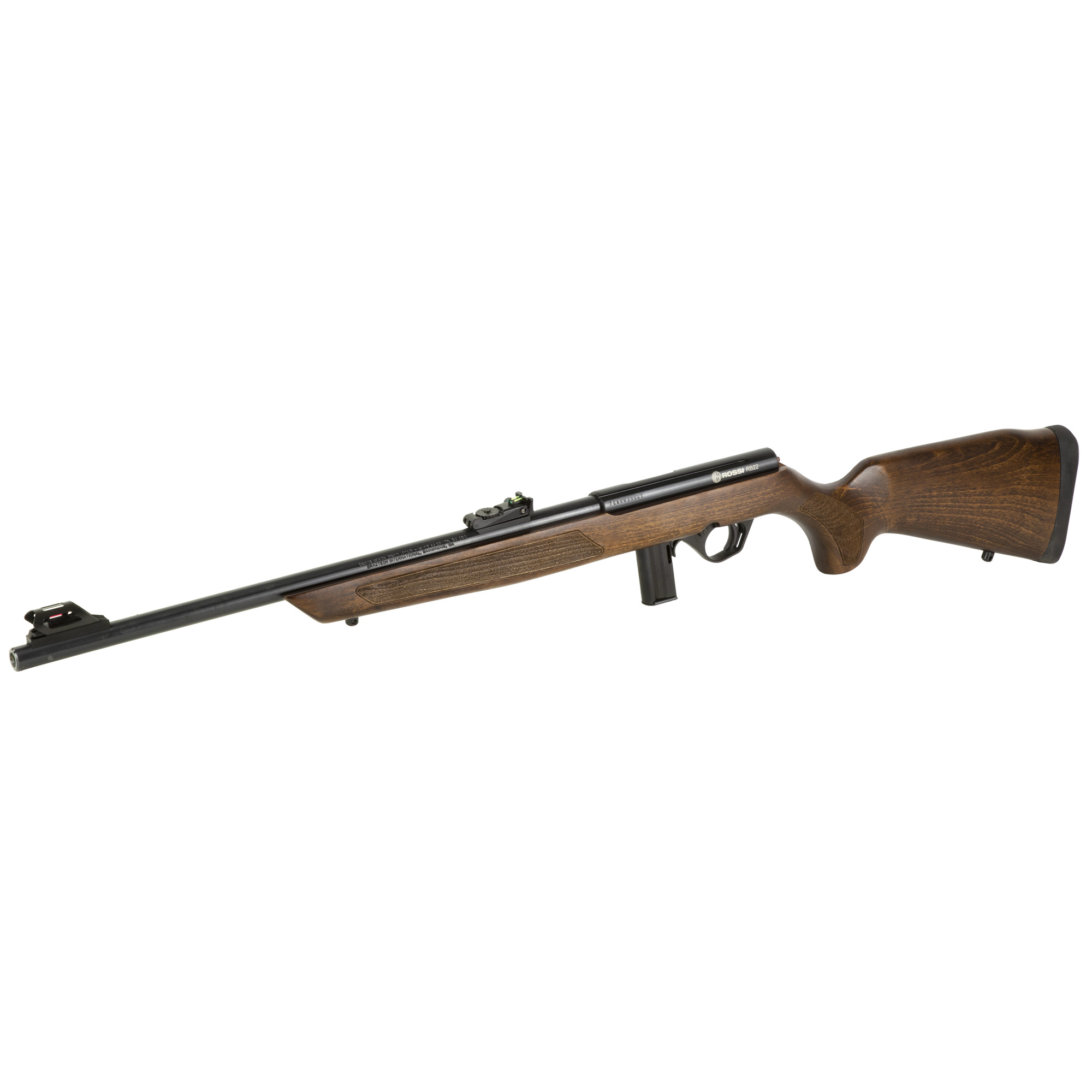 Rossi RB22 22 Long Rifle 18" 10 Rounds Matte Steel Wood Monte Carlo Stock-img-2