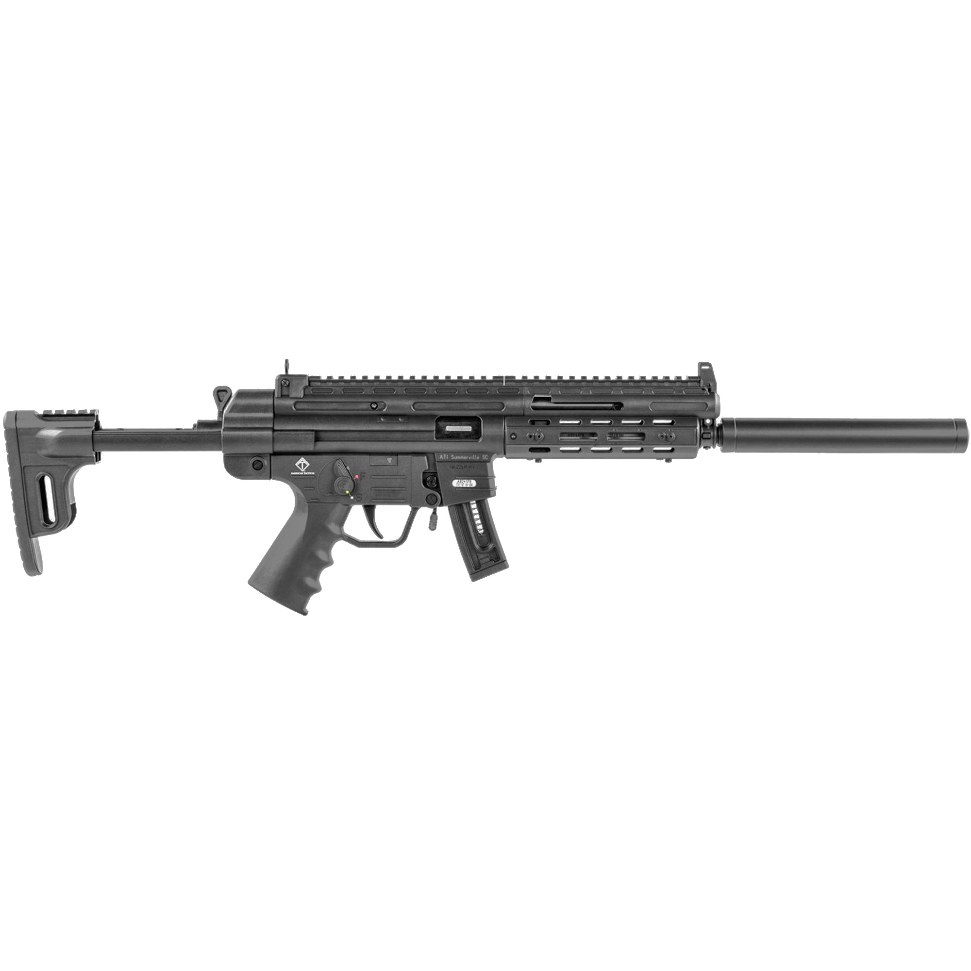 ATI GSG-16 Carbine - Black | .22LR 16.25" Barrel 22rd Faux Suppres...-img-1