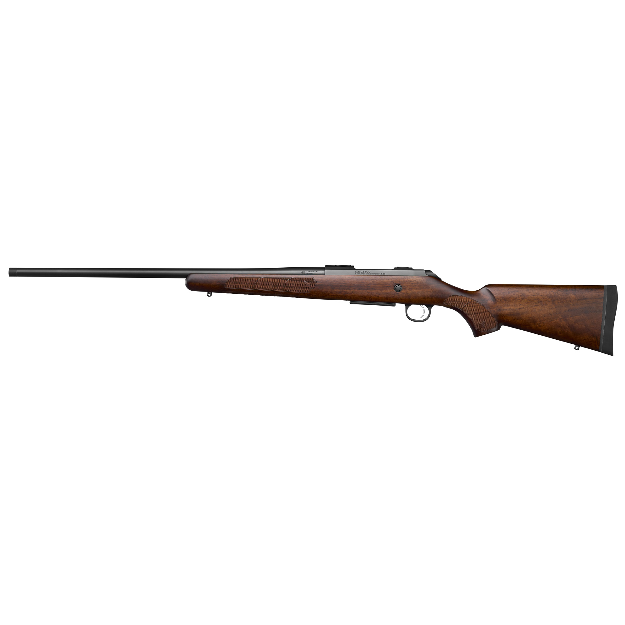 CZ 600 American ST2 6.5 Creedmoor 24" Threaded 5rd Satin Walnut Finish-img-1