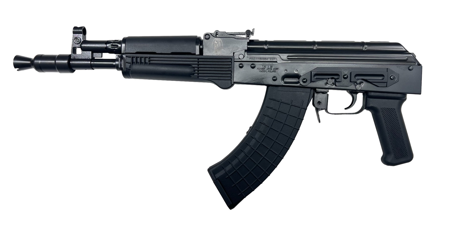 Pioneer Arms Trunnion Hellpup AK47 Pistol Black 7.62x39 11