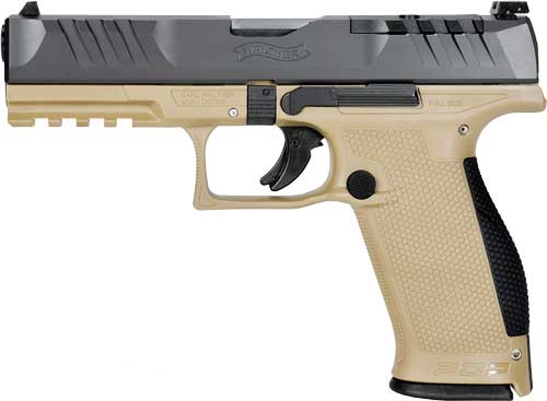 Walther PDP 9mm 4.5 in. 18 rd. Two-Tone Tan Optic Ready Pistol 723364227103-img-0