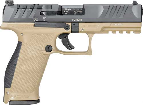 Walther PDP 9mm 4.5 in. 18 rd. Two-Tone Tan Optic Ready Pistol 723364227103-img-1