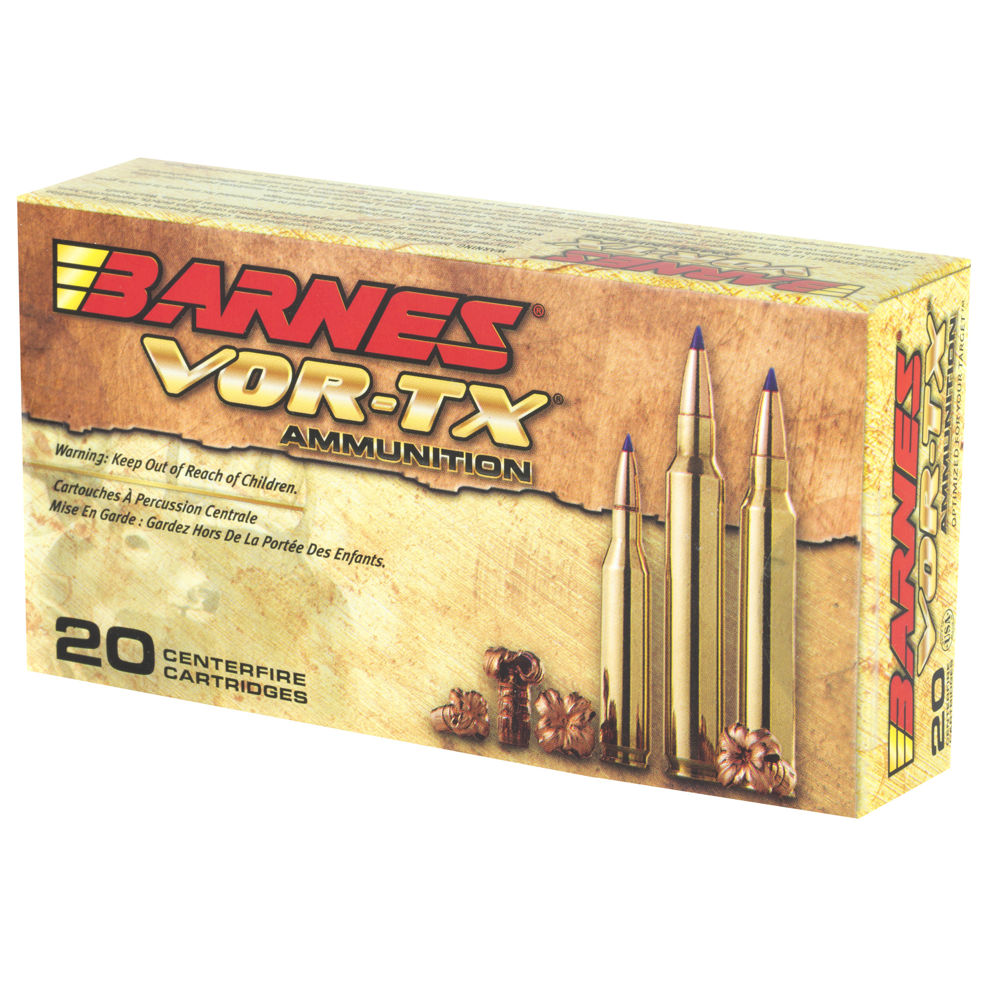 Barnes VOR-TX 243 Winchester Tipped Triple Shock X 80 Grain 20 Rounds-img-2