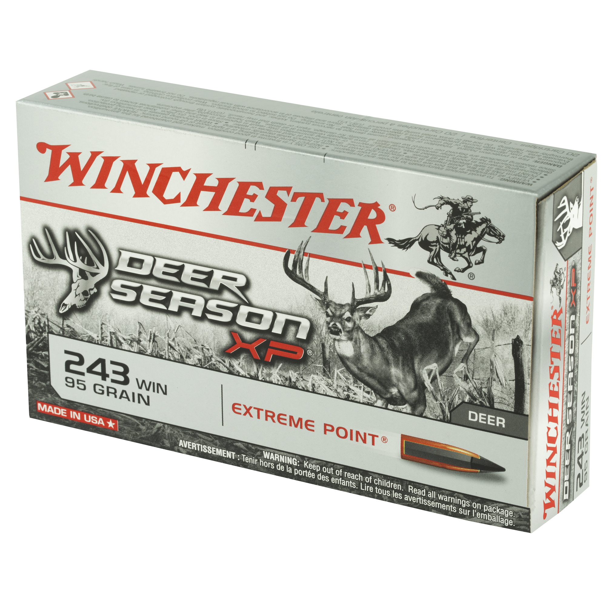 Winchester Deer Season Xp 243 Extreme Point 95 Grain 20 Rounds-img-2