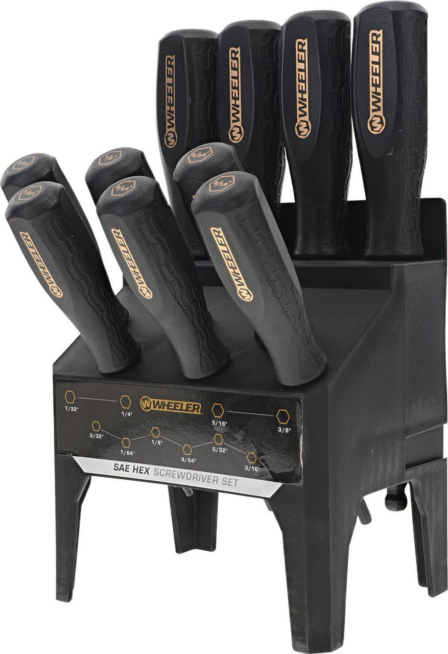 WHEELER 10PC SAEHEX BENCH DRIVER SET-img-0