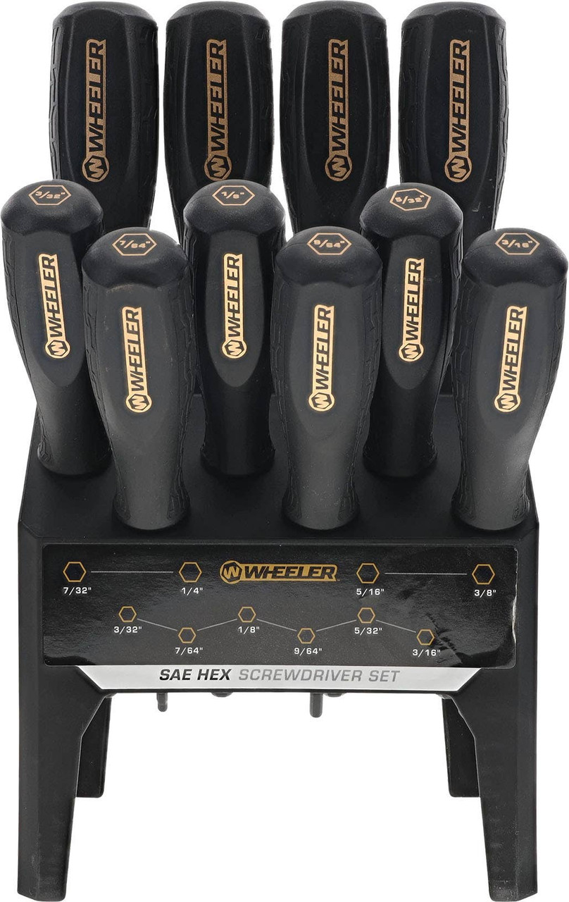 WHEELER 10PC SAEHEX BENCH DRIVER SET-img-1