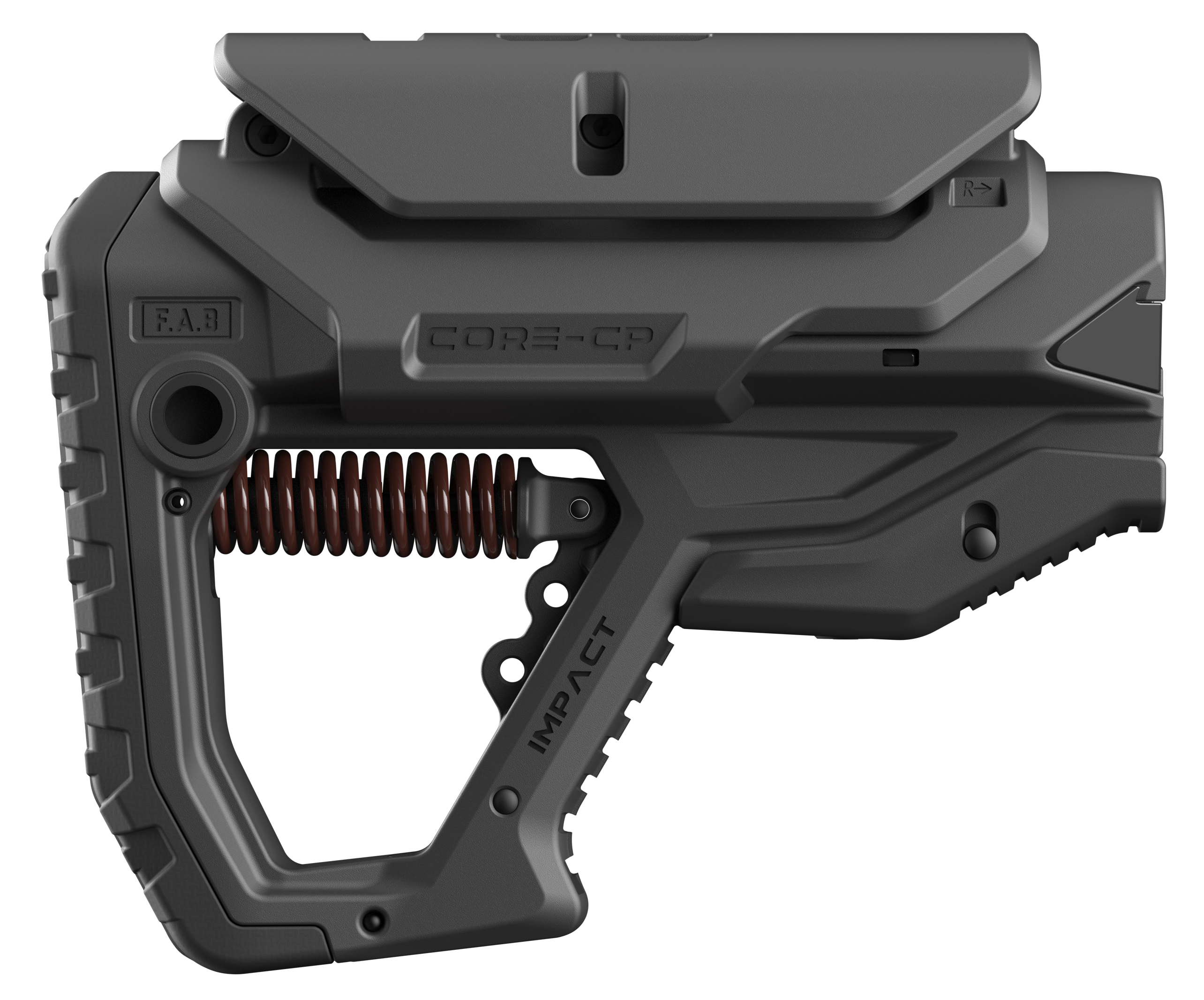 FAB Defense FXCIMPACTCPB Gl Core Impact Rifle Stock for AR Style Receivers-img-0