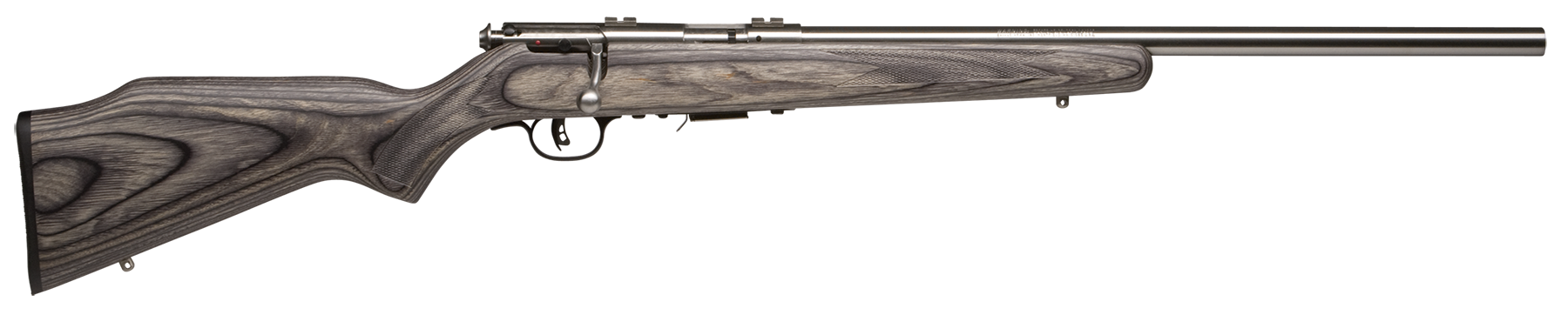 Savage 93R17 BVSS 17 HMR 21 inch Heavy Barrel 5 Round Gray Laminate Stai...-img-1