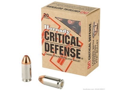 Hornady .45 auto 185 grain ftx cd-20 count-img-0