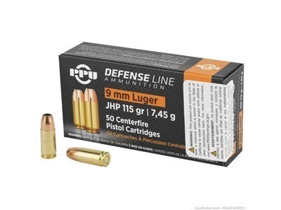Prvi partizan handgun defense 9mm 115gr jacketed hollow point - 50rd-img-0