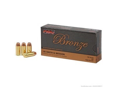 Pmc bronze 40 s&w 165gr jacketed hollow point - 50rd-img-0
