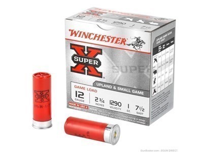 Winchester ammunition super-x 12 gauge 2.75" 7.5 shotshell - 25rd-img-0