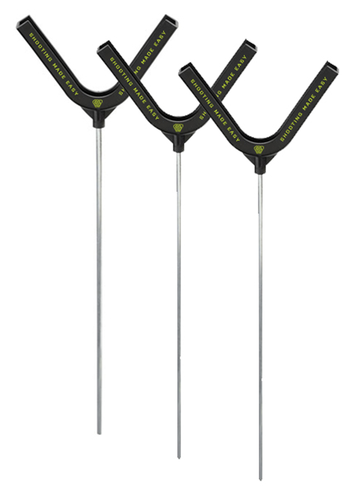 Sme smecth clay target holder black standing polymer 3 per pkg-img-0