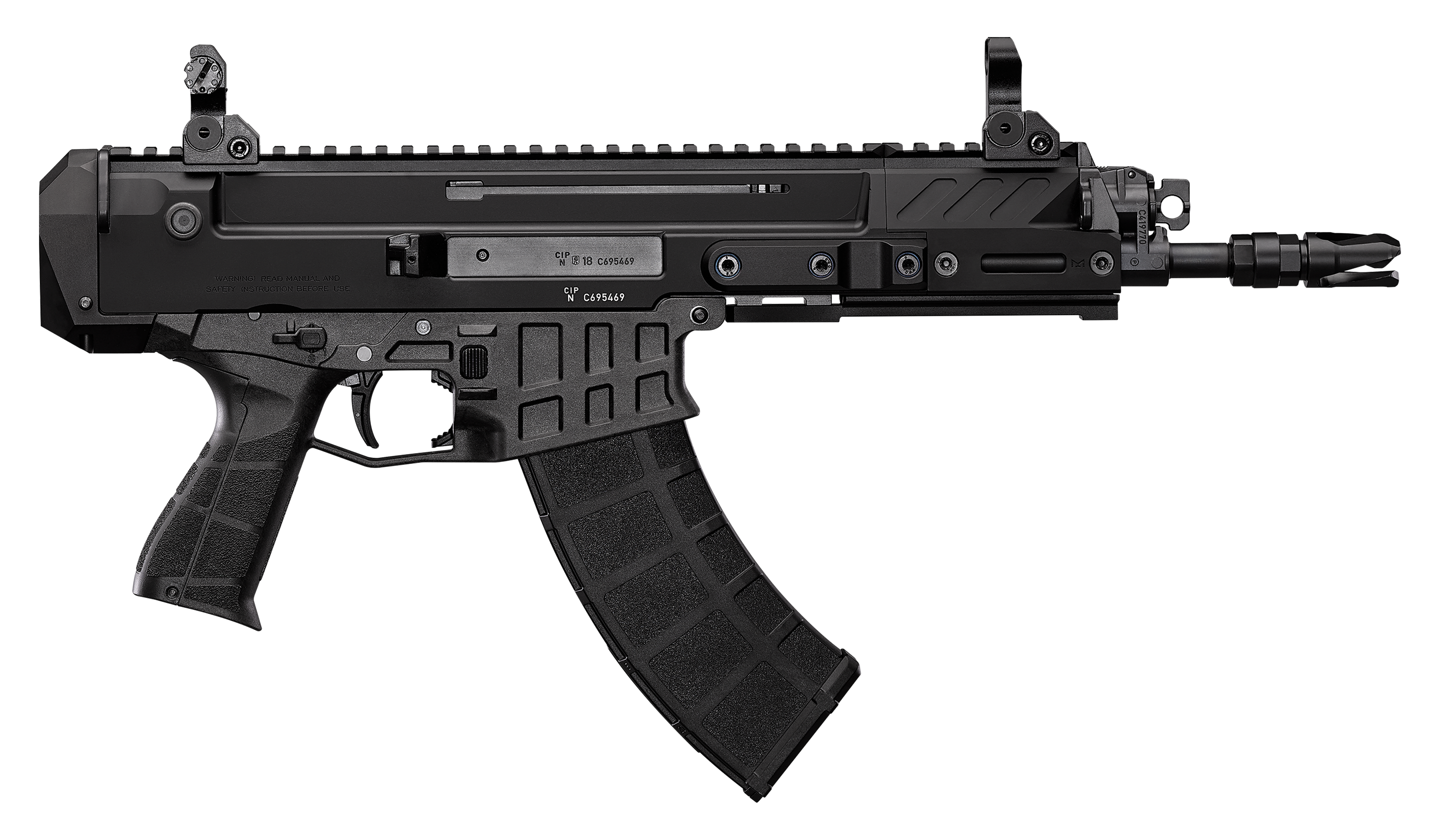 Cz-usa 91460 bren 2 ms 7.62x39mm 30+1 9.50" black steel barrel, a...-img-0