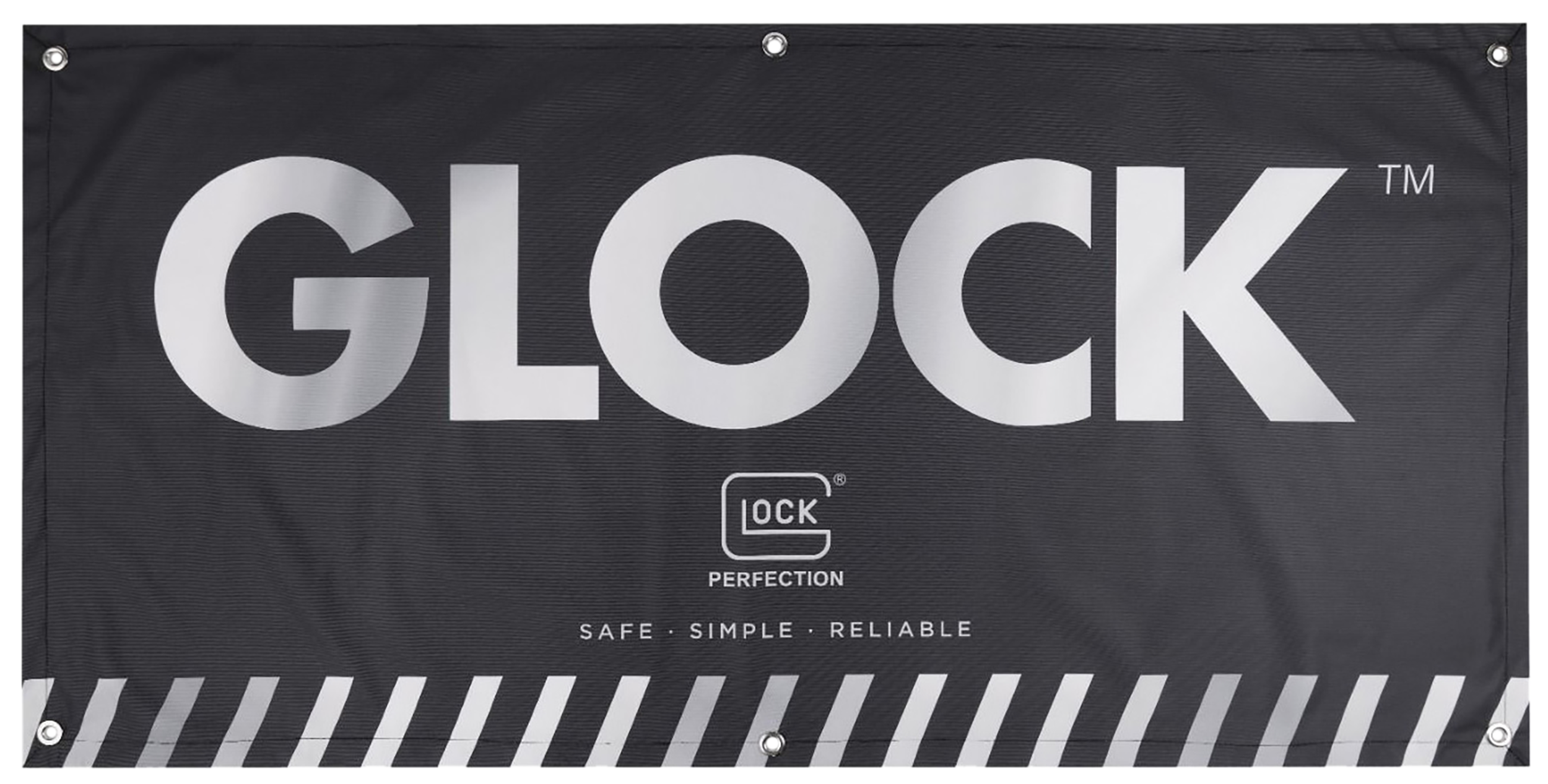 Glock ad02044 fabric banner black 4' x 2'-img-0